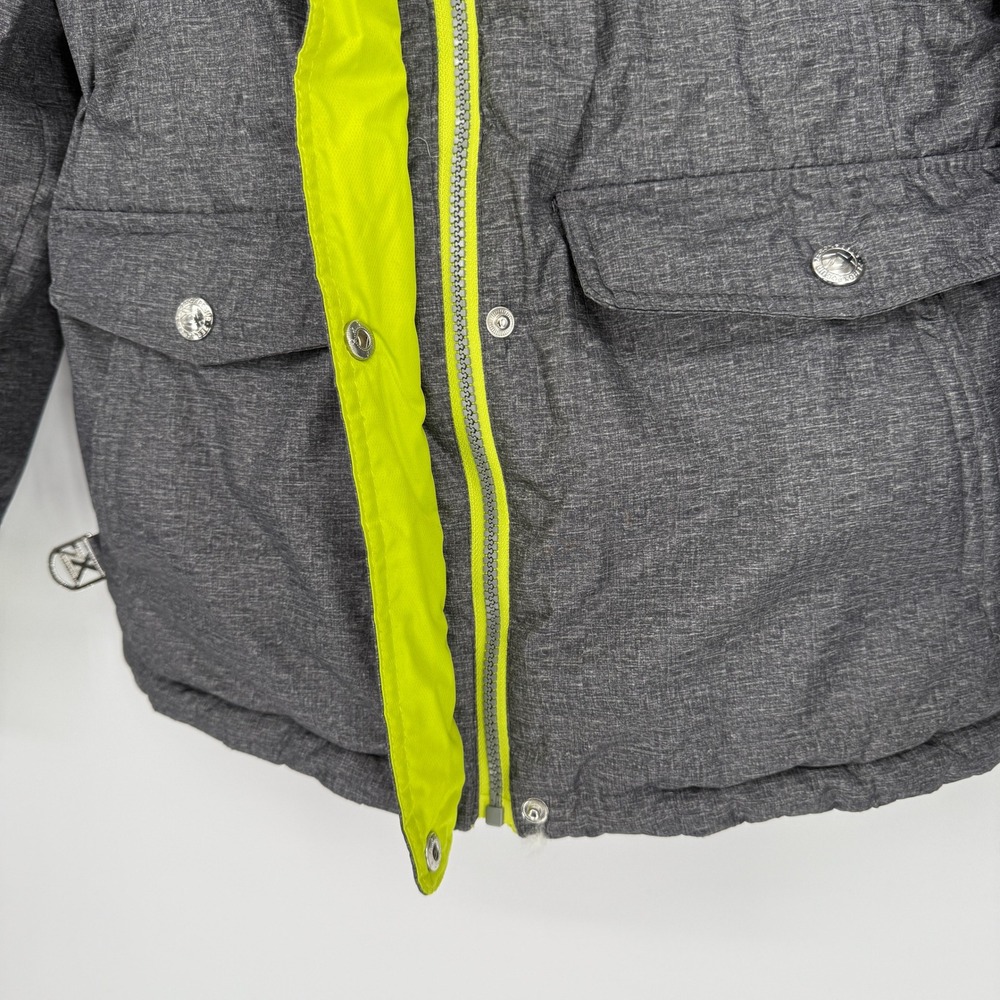 ZeroXposur Kids Winter Ski Snow‎ Jacket Turquoise Gray Fur Hood Size XL 16 - Picture 8 of 14